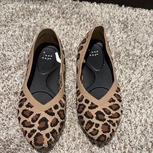 A New Day Tan and Black Leopard Flats